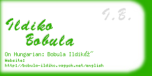 ildiko bobula business card